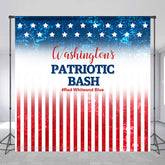 Lofaris Custom Name Red White Blue Patriotic Bash Backdrop